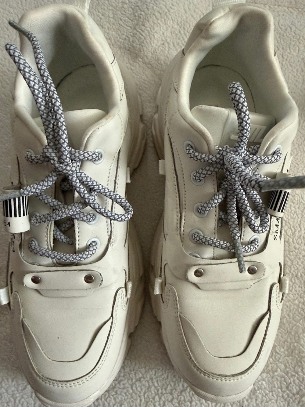 Steve Madden White Slip-On Sneakers